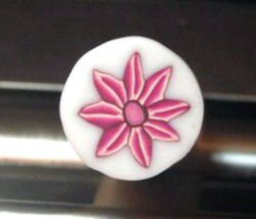 Pink_Flower_Cane12 - Polymer central clay - tutoriale fimo