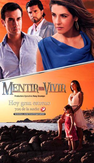 poster-telenovela-mentir-para-vivir - Seriale si Telenovele Vazute