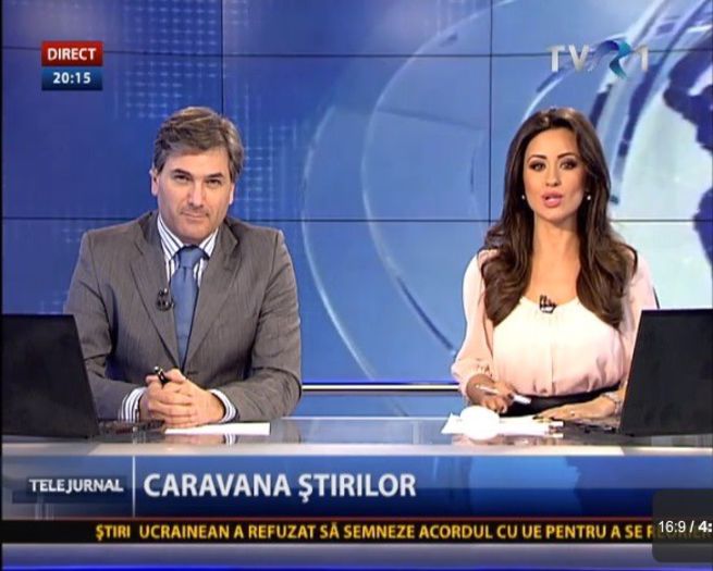 DORINA FLOREA si MIRCEA RADU la TVR 1