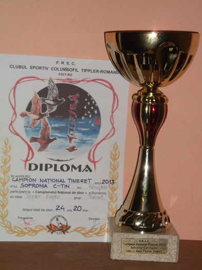 CAMPION NATIONAL JUNIORI DIN 2 ETAPE  24H20'   2013 005 - Medalii Cupe Diplome castigate an 2013