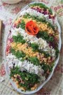 salata de hering Layered