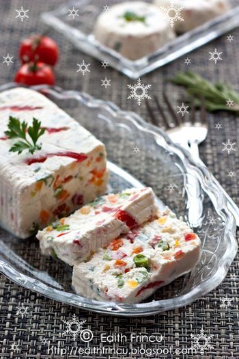 terina cu branza si legume - Idei de aranjare a platourilor pentru mese festive