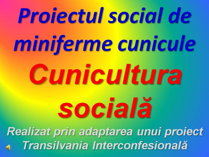 Slide1 - CUNICULTURA - intreprindere sociala