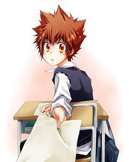 Day 21: Favorite Goofy Anime Character: Tsuna