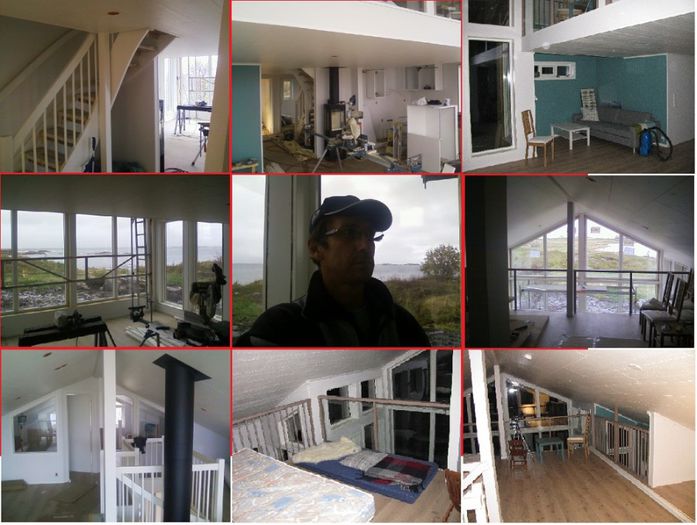 Norway.Sandvika Farstad - Lucrari Case de lemn