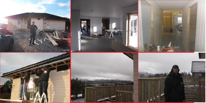 Norway.Ekkilsoya - Lucrari Case de lemn