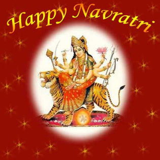 Navratri; Navratri, Navaratri, sau Navarathri este un festival hindus de cult si de dans. Cuvantul Navaratri literalmente inseamna noua nopti in sanscrita, sensul Nava noua. In timpul acestor noua nopti si zece
