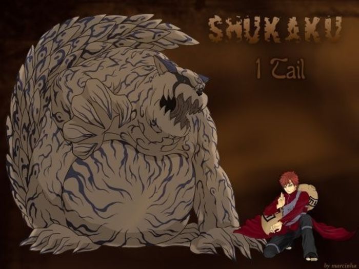 Shukaku si Gaara(1 coada) - 03 Biju si Jinchuriki