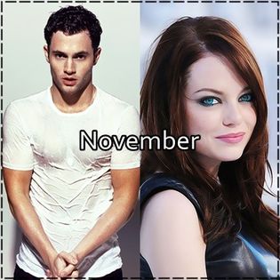 Annes month twins - Penn Badgley & Emma Stone - Game OO2 - Your month twin