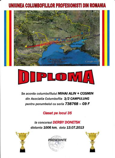 Loc 35 DERBY DONETSK - Diplome 2013 asociatie