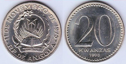 20 kwanzas, 1978, 665 - Africa