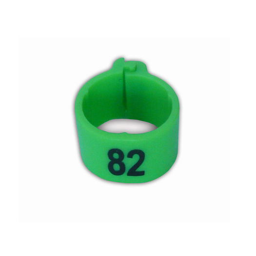 Inel plastic clips verde 1208 - Cleme pasari exotice