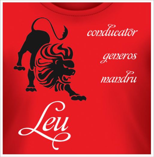 tricou_personalizat_zodiac_leu - Poze zodii