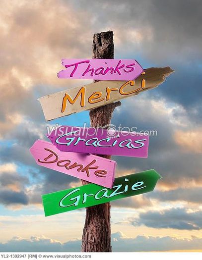 thanks_merci_gracias_danke_multi_language_sign_YL2-1392947 - VA MULTUMESC MULT PT VIZITE COMENTARII SI PT PRIETENIA VOASTRA