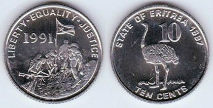 10 centi, 1997, 1037 - Africa