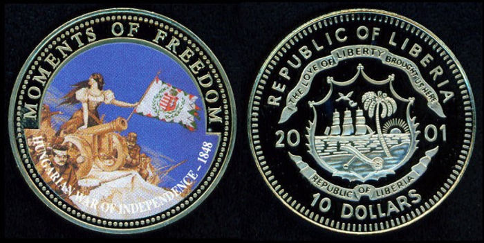 10 dolari, 2001, Razboiul de Independenta al Ungariei, 1053 - Africa