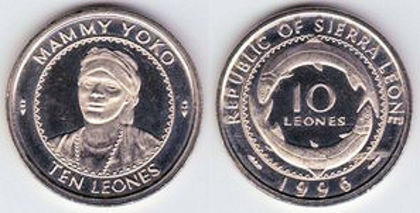 10 leones, 1996, 1120, Sierra Leone - Africa