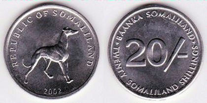 20 shillingi, 2002, 1117, Ogar - Africa