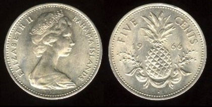 5 centi, Insulele Bahamas, 1969