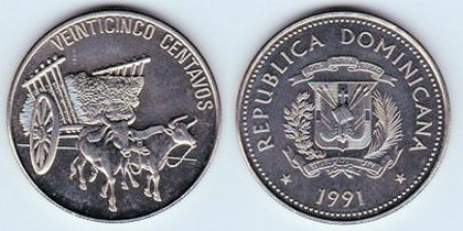 25 centavos, 1991,1027