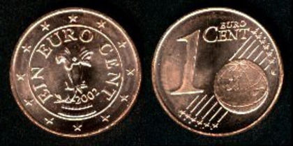 1 euro-cent, Austria, 1999+, 1.2 - Austria