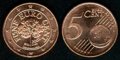 5 euro centi, Austria, 2005, 5.1 - Austria