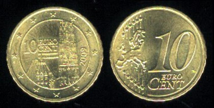 10 euro centi, 2010, Austria, 10.6