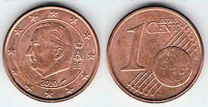 1 euro cent, Belgia, 2010, 1.7