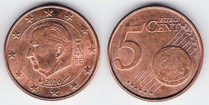 5 euro cent, 2011, 5.8 II - Belgia