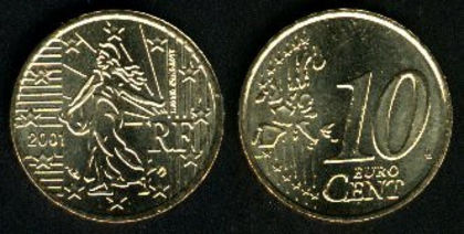 10 euro centi, Franta, 1999, 10.1 - Franta