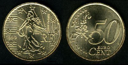 50 euro centi, Franta, 2002, 50.3