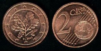 2 euro centi, Germania, 2002, 2.2