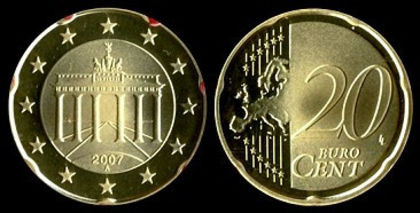 20 euro centi, Germania, 2007, 20.2