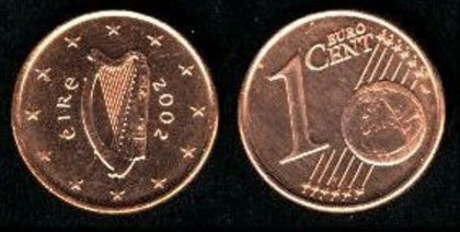 1 euro-cent, Irlanda, 1999+, 1.3 - Irlanda