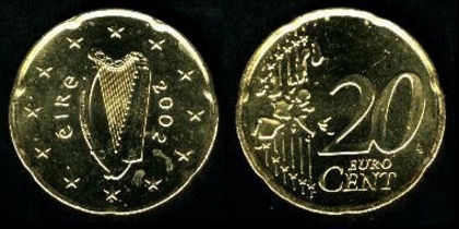 20 euro centi, Irlanda, 2004, 20.5 - Irlanda