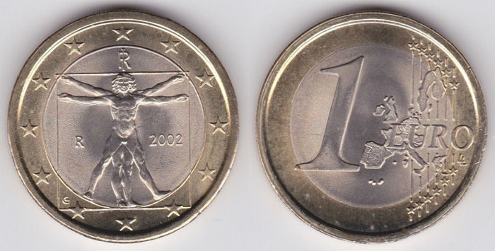 1 euro, 2002, E6 - Italia