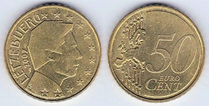 50 euro centi, 2010, 50.8