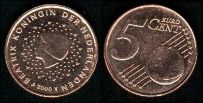 5 euro centi, Olanda, 2008, 5.5 - Olanda