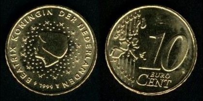 10 euro centi, Olanda, 2000, 10.5 - Olanda