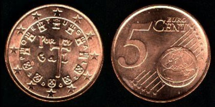 5 euro centi, Portugalia, 2004, 5.4 - Portugalia