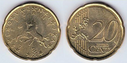 20 euro cent, 2007, 20.8 - Slovenia