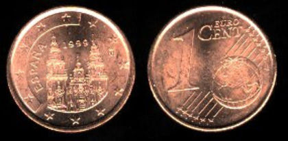 1 euro cent, Spania, 2008, 1.5 - Spania