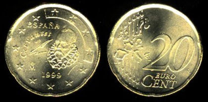 20 euro centi, 1999, 20.7 - Spania