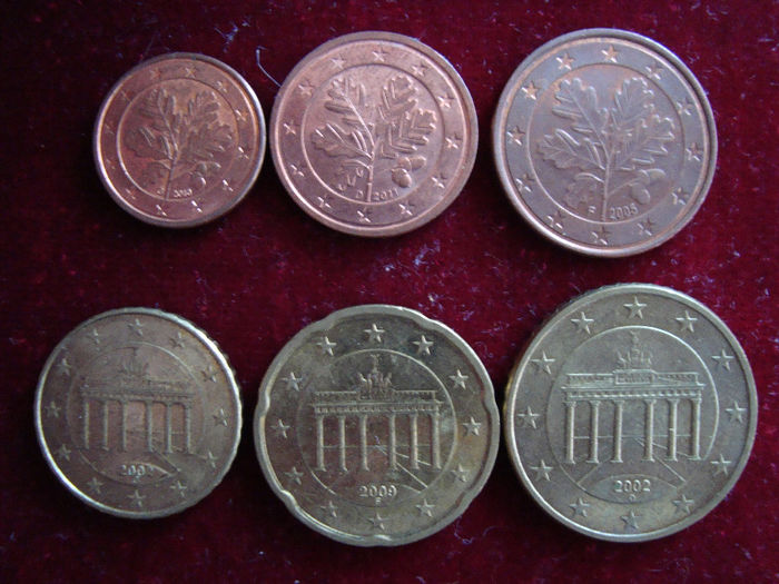 Set euro-centi Germania - 7,20 lei; 1, 2, 5, 10, 20, 50 euro centi
