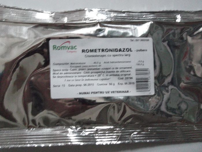 ROMETRONIDAZOL 40% 50 G 16 RON - PRODUSE ROMVAC