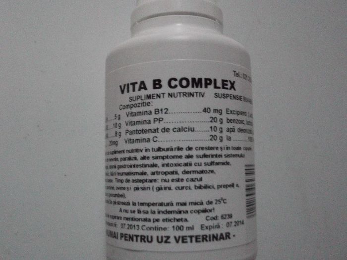 VITA B COMPLEX 100 ML 15,5 RON - PRODUSE ROMVAC