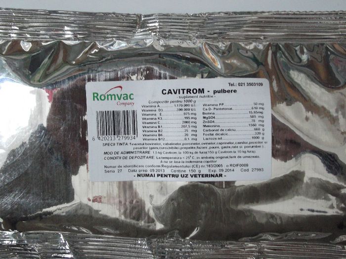 CAVITROM PULBERE 150 G 10 RON