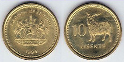 10 lisente, 1998, Lesotho - Africa