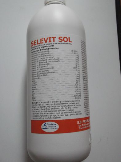 SELEVIT SOL 1 L 68 RON - PRODUSE PASTEUR