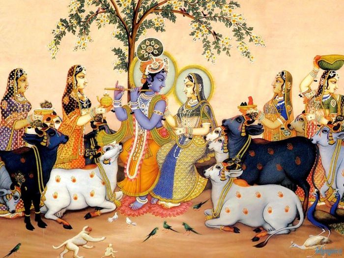 11 - ALEGE-TI O POZA LIBERA CU CUPLUL ZEIESC INDIAN RADHA-KRISHNA